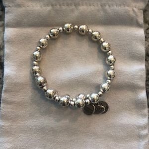 Alex and Ani silver bead wrap bracelet